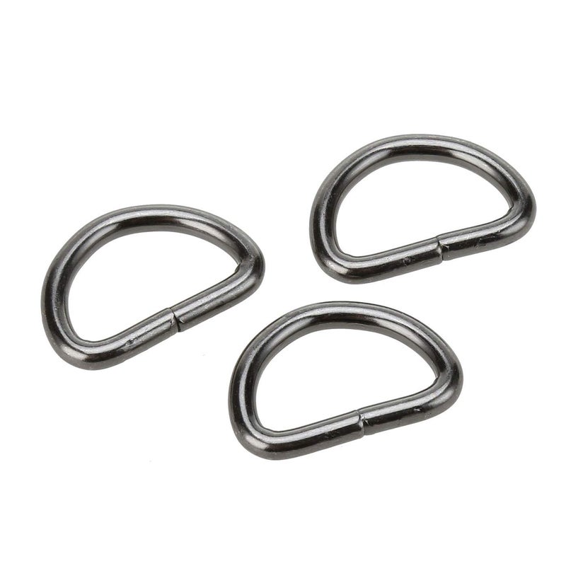 COTOWIN Non Welded Metal D Rings,Pack of 20 (Gunmetal, 3/4") - Image 2